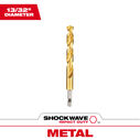 13/32" SHOCKWAVE Impact Duty RED HELIX Titanium Drill Bit image number 0